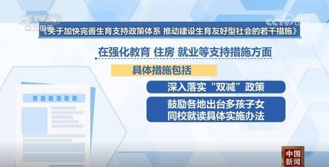 我国为实现适度生育水平和促进人口高质量发展打出政策“组合拳”